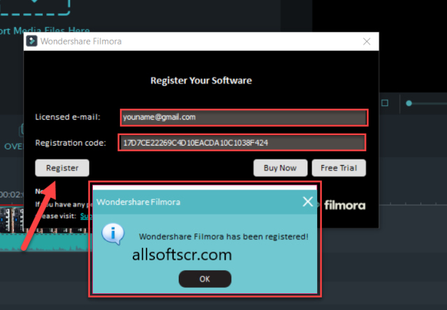 wondershare filmora license key