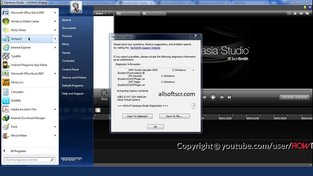 Camtasia studio License Key